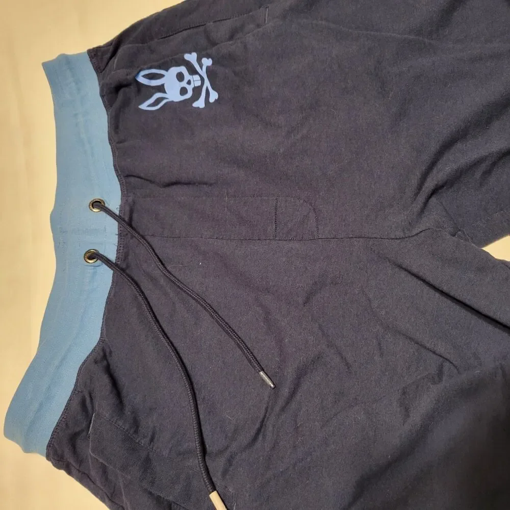 Psyco Bunny Men's Jogger Sweatpants with Pockets Drawstring Lounge Pants Size L